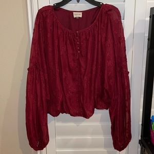 Maroon blouse